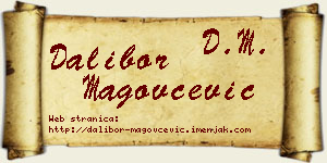 Dalibor Magovčević vizit kartica